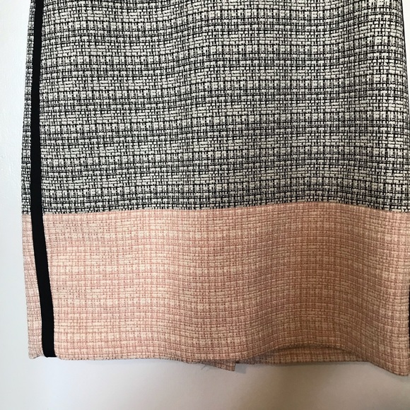 JCrew Colorblock Tuxedo Stripe Tweed Sheath Dress - Picture 5 of 7